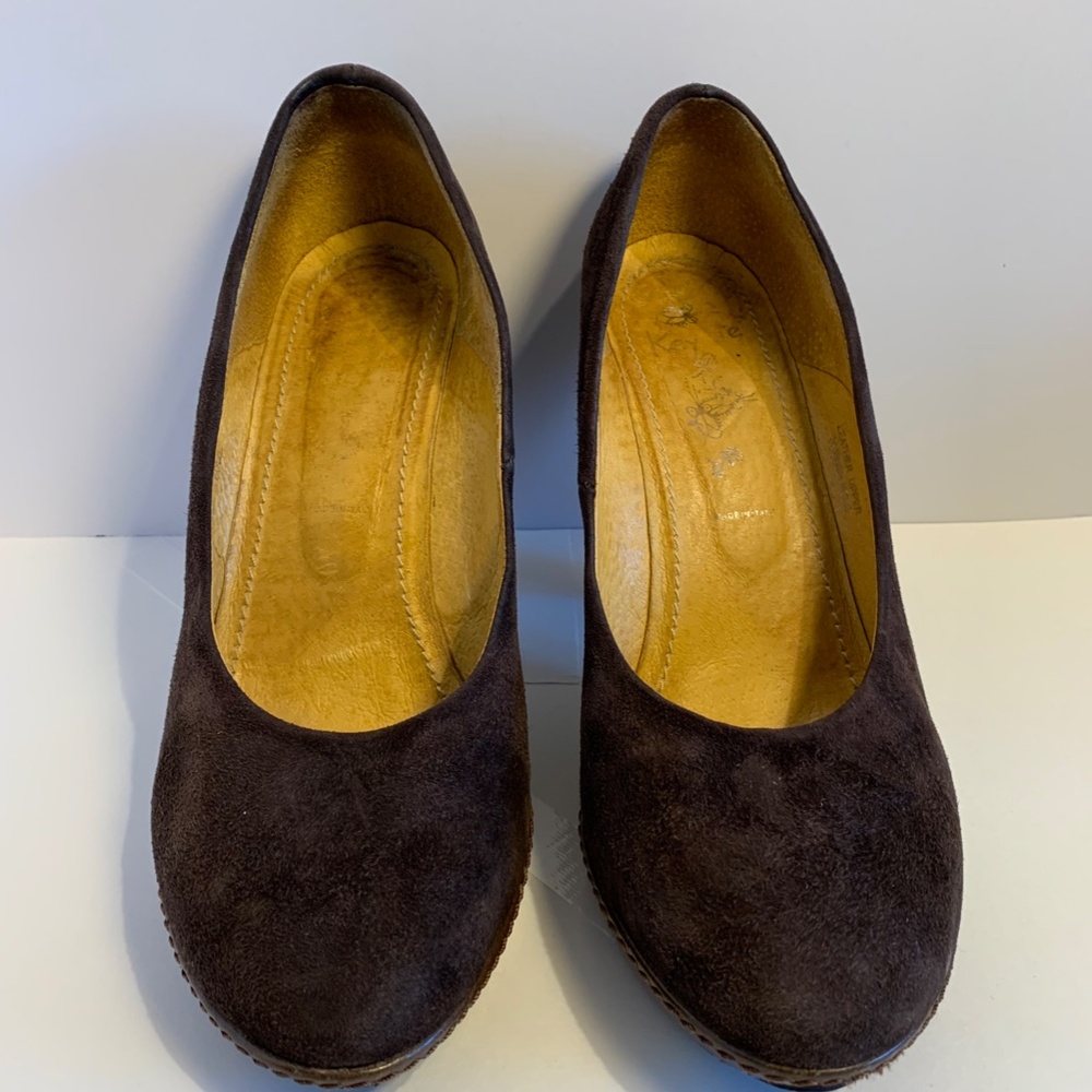 Keyte Brown Suede Platform Pumps - image 2